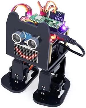 Freenove Bipedal Robot Kit for Raspberry Pi Pico W (Included) (Compatible with Arduino IDE), LED Matrix Expressions, Obstacle Avoidance, Colorful Lights, Buzzer, Speaker, App
