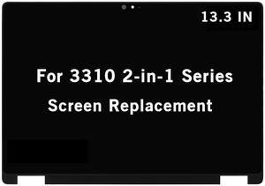 HOYRTDE 13.3" New Screen Replacement for Dell Latitude 3310 2-in-1 P95G P95G002 TG1WM 135WG RN9GF FHD 1920x1080 IPS LCD Display Touch Screen Digitizer Assembly with Bezel