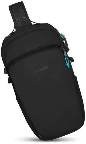 Pacsafe ECO 12L Anti Theft Sling Backpack, ECONYL Black