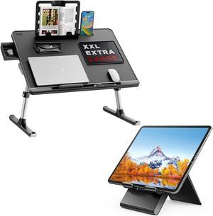 SAIJI Adjustable Tablet Stand + Laptop Bed Tray