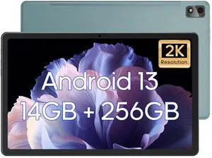 11 Inch Tablet, 14(6+8) GB&256GB Storage(Expand to 512GB) Android 13 Tablet, with 2000x1200 IPS HD Touch Screen, Dual Stereo Speakers, Dual 13+5MP Camera, 7500mAh, WiFi, GPS, Bluetooth5.0 Tablets