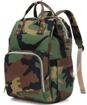 Yusudan Camo Laptop Backpack for Women Men, 15.6 inch College School Backpack Bookbag for Work/School/Travel/Business