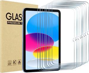 ProCase 10 Pack Screen Protector for iPad 10th Generation 2022 A2696/A2757/A2777 10.9 Inch, Tempered Glass Film Guard for iPad 10 -Clear