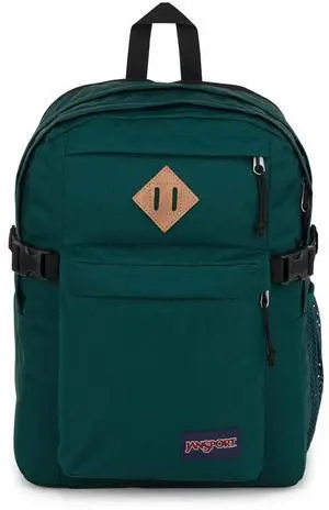 JanSport Main Campus Backpack - Travel or Work Backpack with 15-Inch Laptop Sleeve and Dual Water Bottle Pockets, Deep Juniper