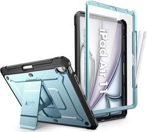 SUPCASE for iPad Air 11 Inch Case 7th Generation M3 2025, [Built-in Screen Protector & Pencil Holder & Stand] Rugged Cover for iPad Air 7th/6th/5th/4th Gen (11/10.9 Inch, 2025/2024/2022/2020), Arctic