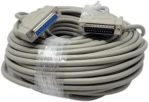 Your Cable Store 100 Foot DB25 25 Pin Serial Port Cable Male to Female RS232 Your Cable Store 100 Foot DB25 25 Pin Serial Port Cable Male to Female RS232