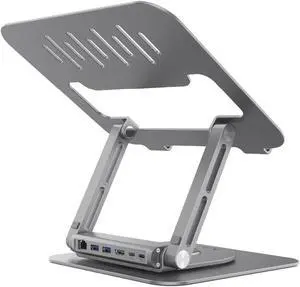 ADAM elements USB-C Stand Pro/Laptop Docking Station - CASA Hub Stand Pro 6in1 Multiport Stand Hub for M2/M1 Mac, iPad & Laptop Series- USB-C Host, USB-A x2, USB-C PD, HDMI, RJ45