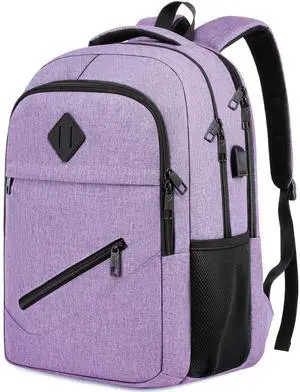 BIKROD Backpack for Girls Women, School Backpack for Teen Boys, Lightweight Casual High School Bookbag, Daily-use Travel Laptop Backpack with USB Charging Port Fits 15.6 Inch Notebook