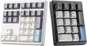Kisnt 17 Key Mechanical Number Pad&34 Key Wireless Number Pad