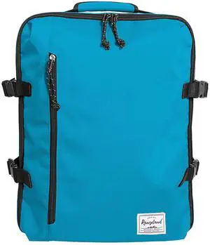 Rangeland Cabin Hand Luggage Backpack Small Carry-On Daypack Airplane Travel Under-seat for Women Men fits 15.6-inch Laptop, Water Blue