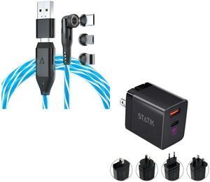Statik 360 Globright Pro (3ft Blue) & GaN Charger (45W)