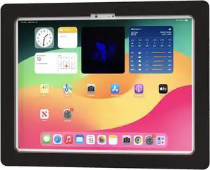 TABcare Anti-Theft Acrylic VESA Enclosure for Apple iPad Pro 13" 2024 with Free Wall Mount Kit & 90-Degree Angle USB C Cable (iPad Pro 13" 2024, Black)