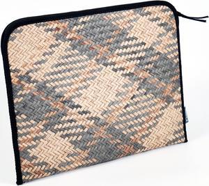 Tanoti Handwoven Rattan Laptop Sleeve - Perfect for Tablets, Letters and Documents (Design A)