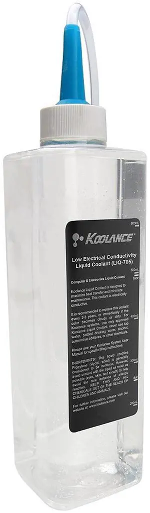 Koolance LIQ-705CL-B 705 Liquid Coolant, Electrically Insulative, Colorless, 700ml (24 fl oz)