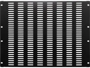 NavePoint 8U Blanking Panel, Slotted, Flanged, 19 inch Wide Network Server Rack or Server Cabinet, Filler Panel, Steel, Hardware Included