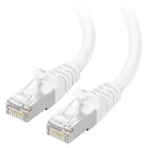 Cable Matters 10Gbps Snagless Long Shielded Cat 6A Ethernet Cable - 200ft, Cat 6A Cable, Cat6A Cord, Ethernet Cord, White