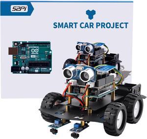 GeeekPi Smart Robot Car Kit for Arduino UNO R3, STEM Programming Education Electronic Kit/Science Coding Kit with UNO R3 Board