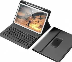 kaidisen Keyboard Case Mouse for iPad 10.2 inch iPad 9th 8th 7th Generation/iPad Air 3rd Gen 10.5 inch/iPad Pro 10.5 inch Detachable Cute Color Keyboard Case,Black