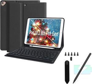 KBCASE iPad 9th/8th/7th Generation Keyboard Case, iPad 10.2/Pro 10.5 Case with Keyboard & iPad Stylus Pen for iPad Pro 11/12.9"(2018-2022),iPad 6/7/8/9/10th Gen,iPad Air 3/4/5, iPad Mini 5/6