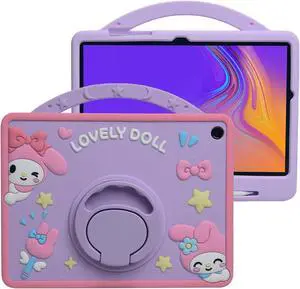 Cartoon Case for iPad Air 6th 11" M2 Case 2024/ Air 5th/4th 10.9" 2022/2020MONEHOYSY Cute Soft Silicone Kickstand [Drop Proof,Shock Proof] Back Stand Cover Case for Kids Children Girls (Melody-2)