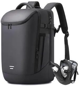 TANGCORLE Travel Backpack for Men, Fits 17.3 inch Laptop Daypack, Water resistant Business Casual Carry on Backpacks Flight approved for Women & Men