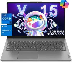 Lenovo Laptop V15 for Business, Home, Student (15.6" FHD Anti-Glare, Intel i7-1255U, 16GB RAM, 512GB SSD), Numeric Keypad, Webcam w/Shutter, Type-C, RJ-45, Wi-Fi, Win 11 Pro w/AI Copilot, 2024, Grey Lenovo Laptop V15 for Business, Home, Student (15.6" FHD Anti-Glare, Intel i7-1255U, 16GB RAM, 512GB SSD), Numeric Keypad, Webcam w/Shutter, Type-C, RJ-45, Wi-Fi, Win 11 Pro w/AI Copilot, 2024, Grey