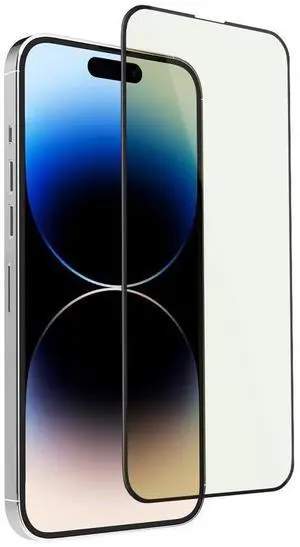 CASETiFY Impact Anti-Blue Light Screen Protector [Strengthened 9H aluminosilicate glass, applicator included] for iPhone 15
