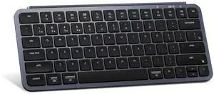 Keychron B1 Pro Ultra-Slim ZMK/Launcher Wireless Bluetooth 2.4 GHz/Wired Connection Keyboard for Mac Windows Linux - Gray