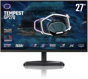 Cooler Master Tempest GP27Q 27" 2K IPS 165Hz QD Tech QHD 2560 x 1440 PC Monitor,HDR1000, 1ms (MPRT)/ 2ms (GTG), FreeSync/G-Sync, MiniLED, DP1.4 * 1 + HDMI2.0 * 2 + TypeC*1 (CMI-GP27-FQS-US)