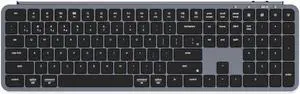 Keychron B6 Pro Ultra-Thin Wireless Keyboard, Full-Size ZMK with Numeric Keypad Quiet Typing, 2.4 GHz/Bluetooth 5.2/Wired Connection Long Battery Life, Compatible with Mac Windows Linux - Space Gray