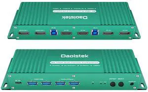 KVM Switches HDMI 4k 240Hz hdmi Monitor Switch 2 Monitors 2 Computers 144hz 2 Port Dual Monitor kvm Switches hdmi2.1 1440p 120hz 240hz FreeSync G-SYNC