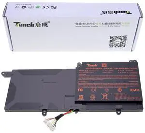 Tanch Genuine N130BAT-3 Laptop Battery 6-87-N130S-3U9A1 6-87-N130S-3U9 3ICP5/62/72 6-87-N130S-31A00 Replacement for Clevo N130BU N130WU N131WU N131BU N141WU N141ZU N140WU N250PU S4System76 Galago Pro