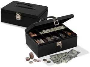 Office Depot® Brand Cash Box With Locking Hatch, 3 7/8"H x 11"W x 7 5/8"D Office Depot® Brand Cash Box With Locking Hatch, 3 7/8"H x 11"W x 7 5/8"D