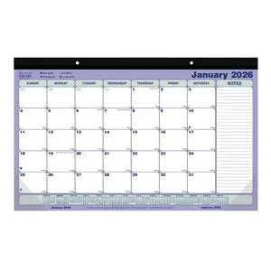 2026 Brownline® Monthly Desk Pad Calendar, 17-3/4" x 10-7/8", Blue/White, January To December, C181700 2026 Brownline® Monthly Desk Pad Calendar, 17-3/4" x 10-7/8", Blue/White, January To December, C181700