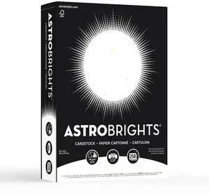Astrobrights® Card Stock, Stardust White, Letter (8.5" x 11"), 65 Lb, Pack Of 250 Astrobrights® Card Stock, Stardust White, Letter (8.5" x 11"), 65 Lb, Pack Of 250
