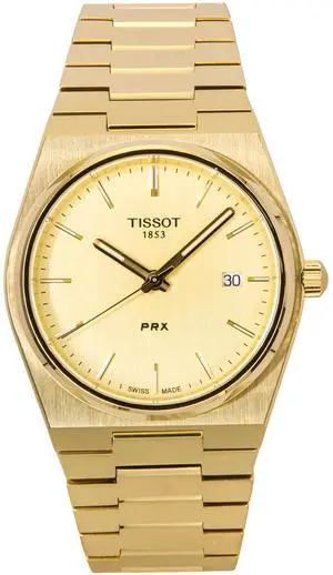 Tissot PRX Champagne Dial Quartz Casual 100M Men's Watch T137.410.33.021.00