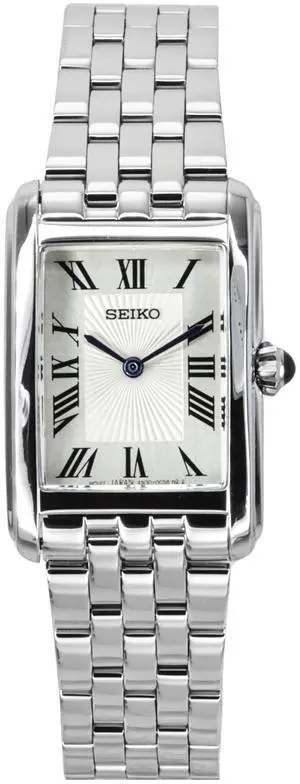 Seiko classic Stainless Steel White Dial Quartz SWR083P1 Women's Watch Seiko classic Stainless Steel White Dial Quartz SWR083P1 Women's Watch