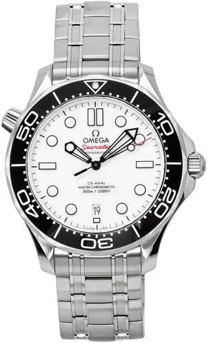 Omega White Dial Automatic Diver's 300M Men's Watch 210.30.42.20.04.001