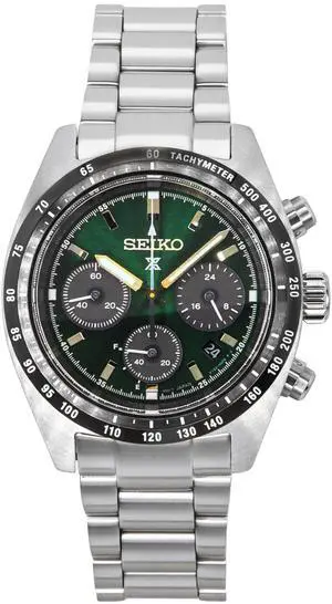 Seiko Prospex Chronograph Deep Green Dial Solar 100M Men's Watch SSC933P1