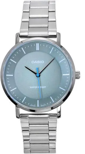 Casio Standard Analog Stainless Steel Grey Dial Quartz MTP-VT04D-8E Men's Watch