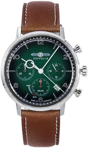 Zeppelin LZ129 Chronograph Solar 80864N Men's Watch