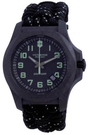 Victorinox I.N.O.X. Carbon Black Textile Diver's Quartz 241859 200M Men's Watch