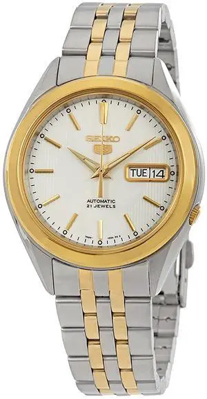Seiko 5 White Dial Automatic Casual Men's Watch SNKL24K1