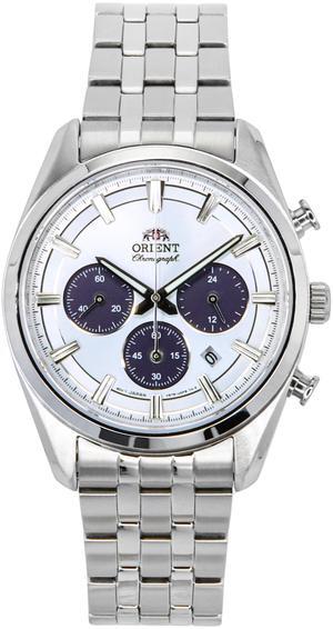 Orient Contemporary Chronograph White Dial Quartz Men's Watch RA-TX0305S