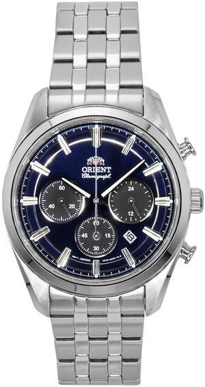 Orient Contemporary Chronograph Navy Blue Dial Quartz Men's Watch RA-TX0303L