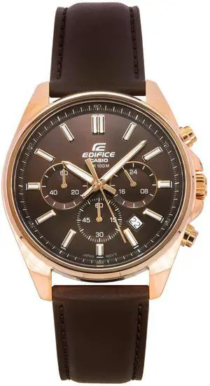 Casio Edifice Chronograph Brown Dial Quartz 100M Men's Watch EFV-650CL-5AV