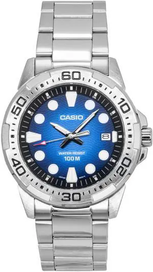 Casio Standard Analog Blue Dial Quartz Sports 100M Men's Watch MTD-140D-2AV