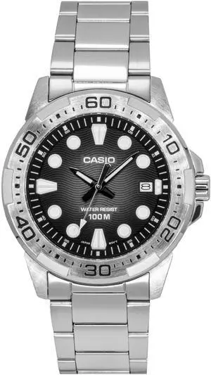 Casio Standard Analog Black Dial Quartz Sports 100M Men's Watch MTD-140D-1AV