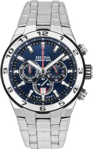 Festina Chrono Bike Chronograph Blue Dial Quartz 100M Men's Watch F20670-1