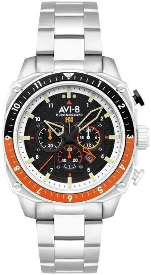 AVI-8 Hawker Hunter Chronograph Black Dial Quartz Men's Watch AV-4100-11